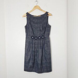 Max  Cleo Women's Black Sleeveless Pleated Knee-Length Fit  Flare Dress Size 8